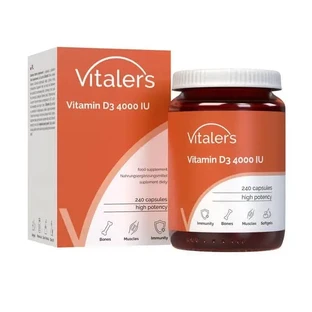 Vitalers Витамин D3 4000 МЕ, капсулы, 240 шт.