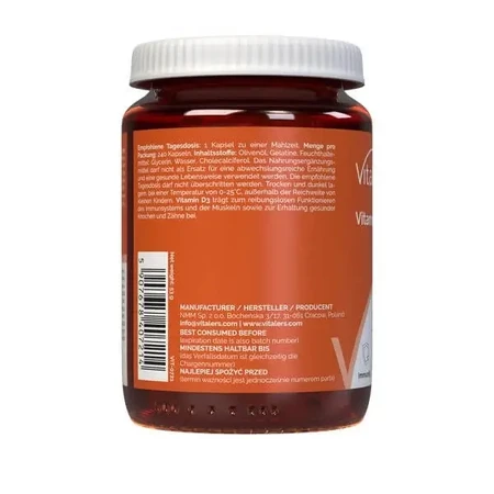 Vitalers Витамин D3 4000 МЕ, капсулы, 240 шт.: цены и характеристики