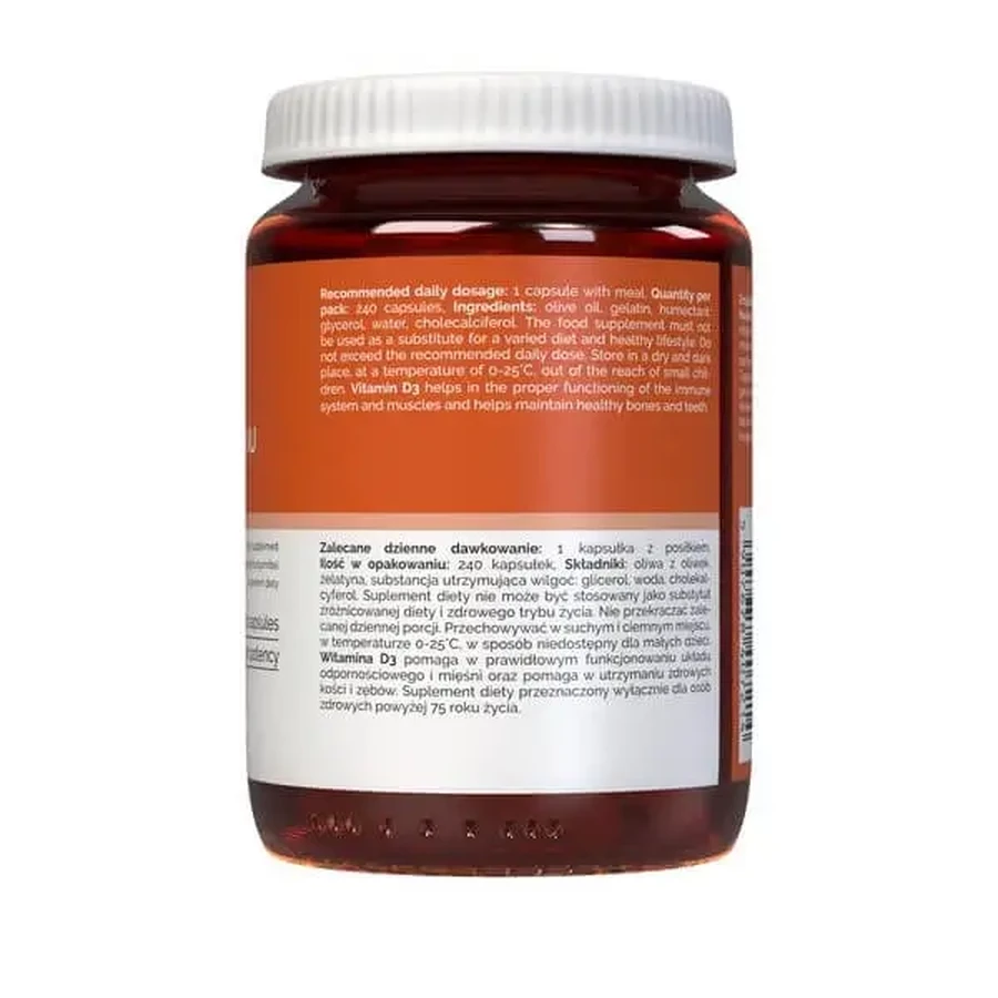 Vitalers Витамин D3 4000 МЕ, капсулы, 240 шт.: цены и характеристики