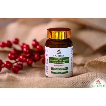 Bio Herbs Екстракт плодів шипшини з вітаміном С, капсули, 80 шт.: ціни та характеристики