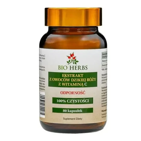 Bio Herbs Екстракт плодів шипшини з вітаміном С, капсули, 80 шт.: ціни та характеристики