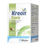 Набор «Kreon Travix», 10 000, энтеросолюбильные капсулы, 50 шт. (флакон) + «Vitaminum E» (300 мг/мл), капли, 10 мл (Medana): цены и характеристики
