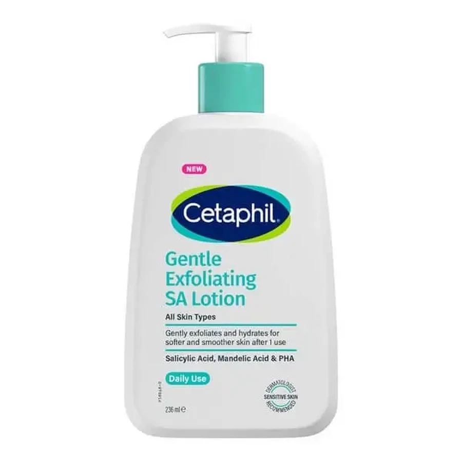 Cetaphil Gentle Exfoliating SA, м’який відлущувальний бальзам для обличчя та тіла, 236 мл: ціни та характеристики