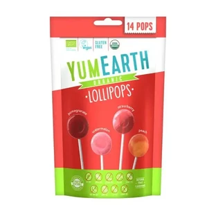 Yumearth, органічні фруктові льодяники з вітаміном С, 85 г