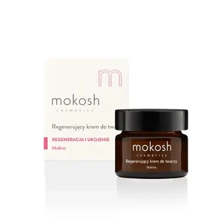 Mokosh восстанавливающий крем для лица с защитой от загрязнений, малина мини, 15 мл