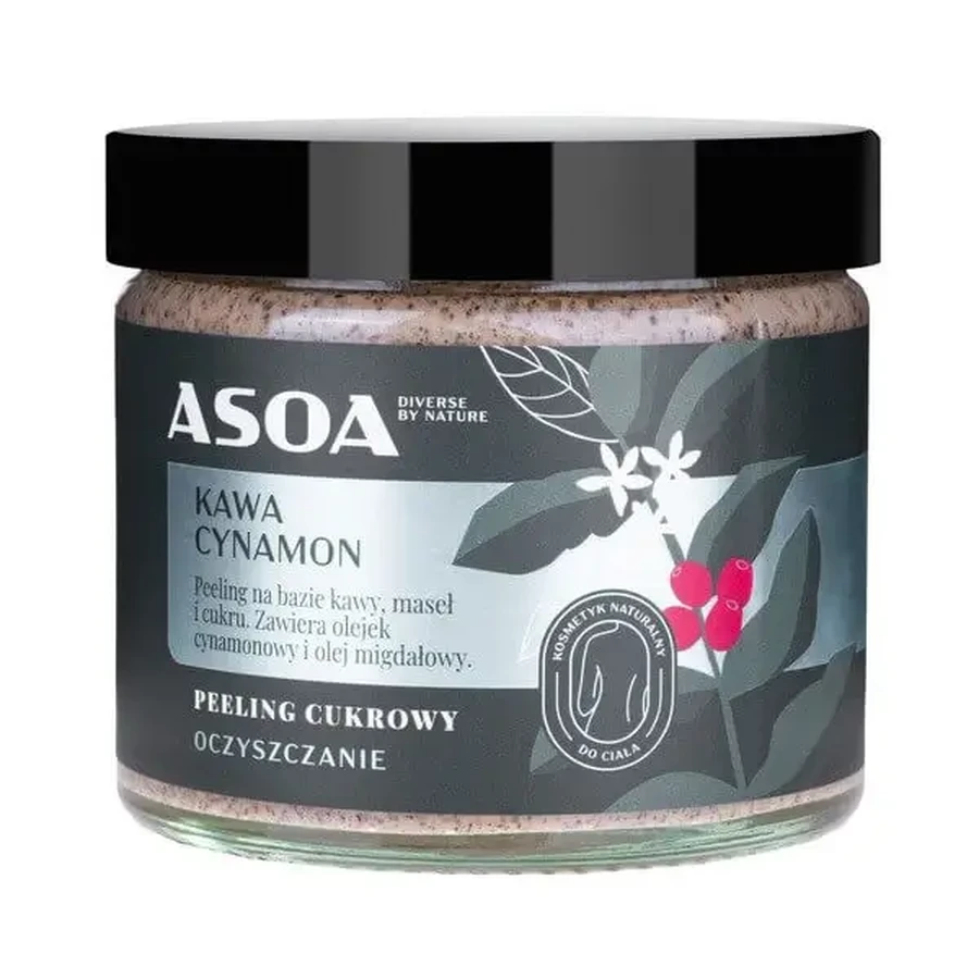 Asoa, сахарно-кофейный скраб «Кофе и корица», 250 мл: цены и характеристики