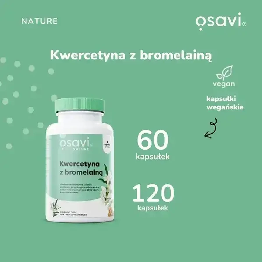 Osavi Кверцетин с бромелайном, твердые капсулы, 120 шт.: цены и характеристики
