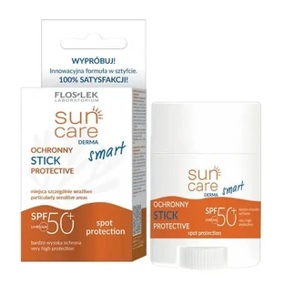Flos-Lek Sun Care Derma Smart, защитный стик SPF50+, 20 г