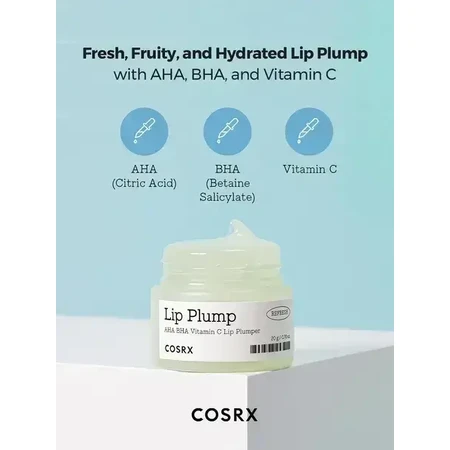 Cosrx Refresh AHA/BHA Vitamin C Lip Plumper, бальзам для губ с эффектом увеличения объёма, 20 г: цены и характеристики