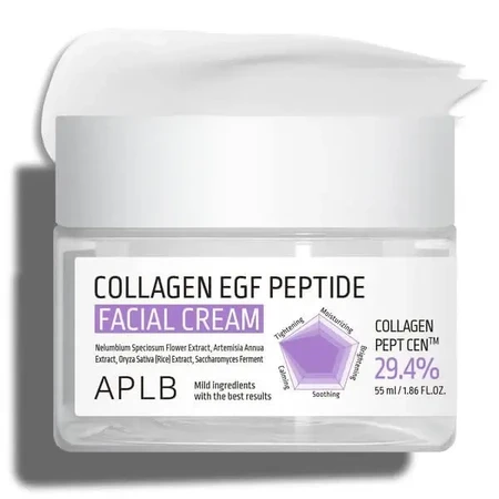APLB Collagen EGF Peptide Facial Cream, укрепляющий крем для лица с коллагеном и пептидами EGF, 55 мл: цены и характеристики