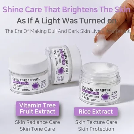 APLB Collagen EGF Peptide Facial Cream, укрепляющий крем для лица с коллагеном и пептидами EGF, 55 мл: цены и характеристики