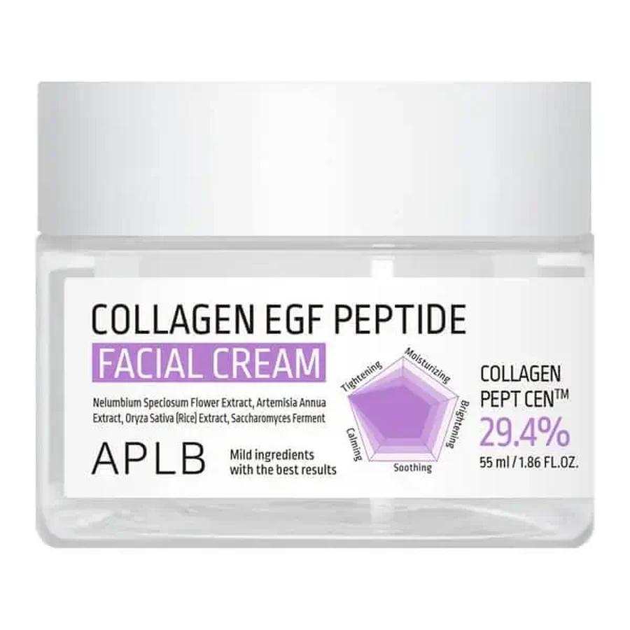 APLB Collagen EGF Peptide Facial Cream, укрепляющий крем для лица с коллагеном и пептидами EGF, 55 мл: цены и характеристики
