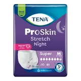 Tena Stretch ProSkin Super Night, подгузники-трусики на ночь, размер M, 10 шт.