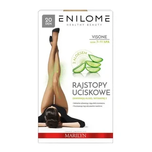 Enilome Healthy Beauty Aloe, компрессионные колготки, полуматовые, цвет Visone, размер XL, 20 DEN