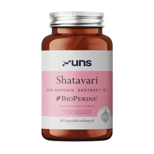 Uns Shatavari + Bioperine, тверді капсули, 60 шт.