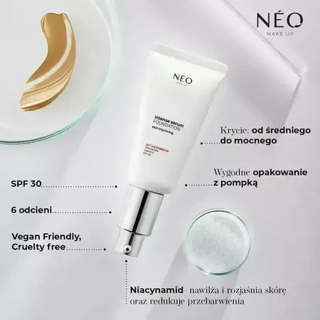 Neo Make Up Intense Serum, тональный крем с атласным финишем, 04 SAND, 30 мл: цены и характеристики