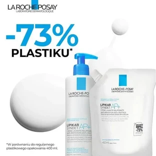 La Roche-Posay Lipikar Syndet AP+, очищувальний крем, що відновлює рівень ліпідів, проти подразнень шкіри, заправка, 400 мл