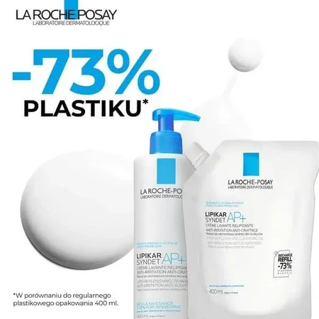La Roche-Posay Lipikar Syndet AP+, очищувальний крем, що відновлює рівень ліпідів, проти подразнень шкіри, заправка, 400 мл: ціни та характеристики