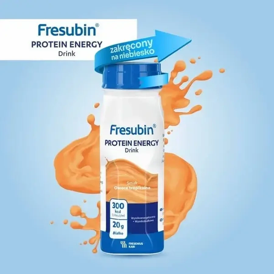 Набор из 2 бутылок Fresubin Protein Energy Drink, напиток со вкусом тропических фруктов, 4 × 200 мл: цены и характеристики