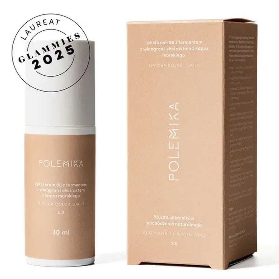 Polemika Matcha Care Color Daily, легкий восстанавливающий BB-крем с ферментом винограда и экстрактом морского фенхеля, 2.0, 30 мл: цены и характеристики