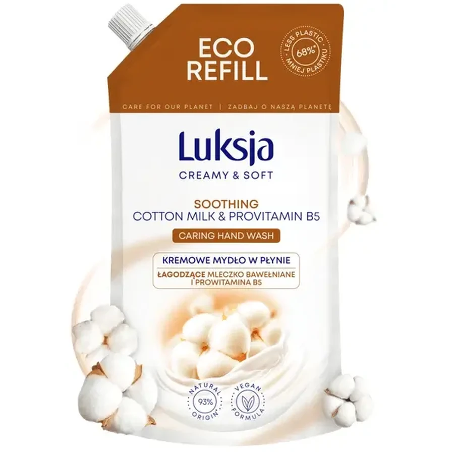 Luksja, жидкое мыло, Cotton, 900 мл: цены и характеристики