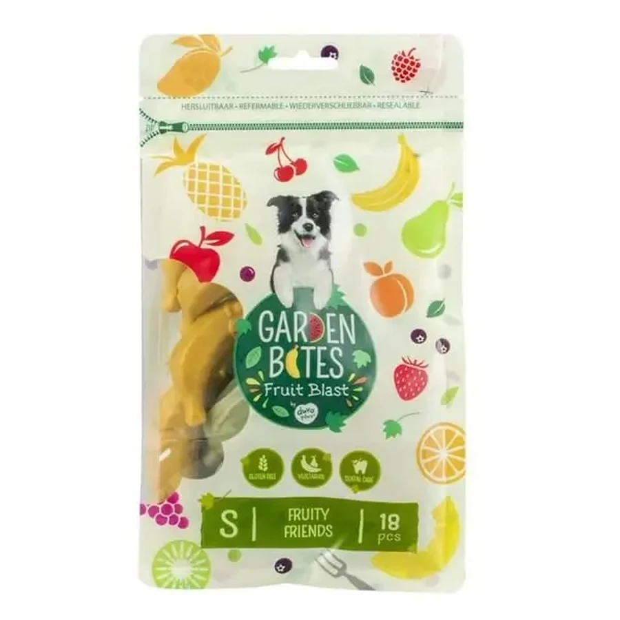 Garden Bites Fruit Blast, Fruity Friends, вегетарианские лакомства для ухода за зубами собак, размер S, 7 см, 18 шт.: цены и характеристики