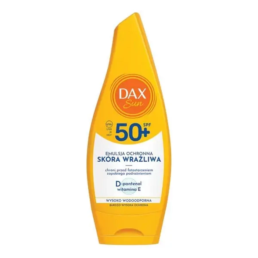 Dax Sun, захисна емульсія для чутливої шкіри, SPF 50+, 160 мл: ціни та характеристики
