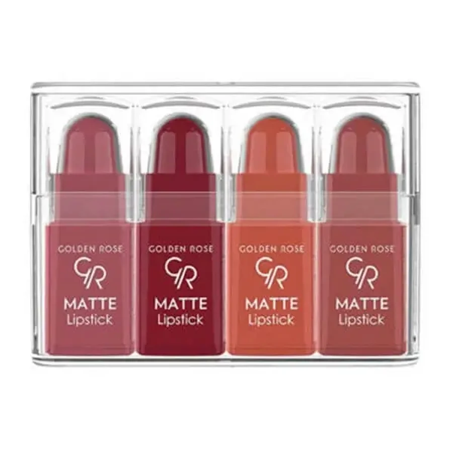 Golden Rose Matte Lipstick, набір із 4 матових міні-помад для губ, № 03, 4 г: ціни та характеристики