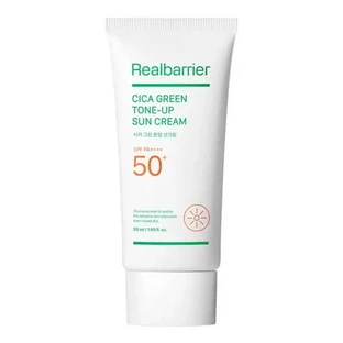 Real Barrier Cica Green Tone-Up Sun Cream SPF 50+ PA++++, увлажняющий солнцезащитный крем с тонирующим эффектом, 50 мл