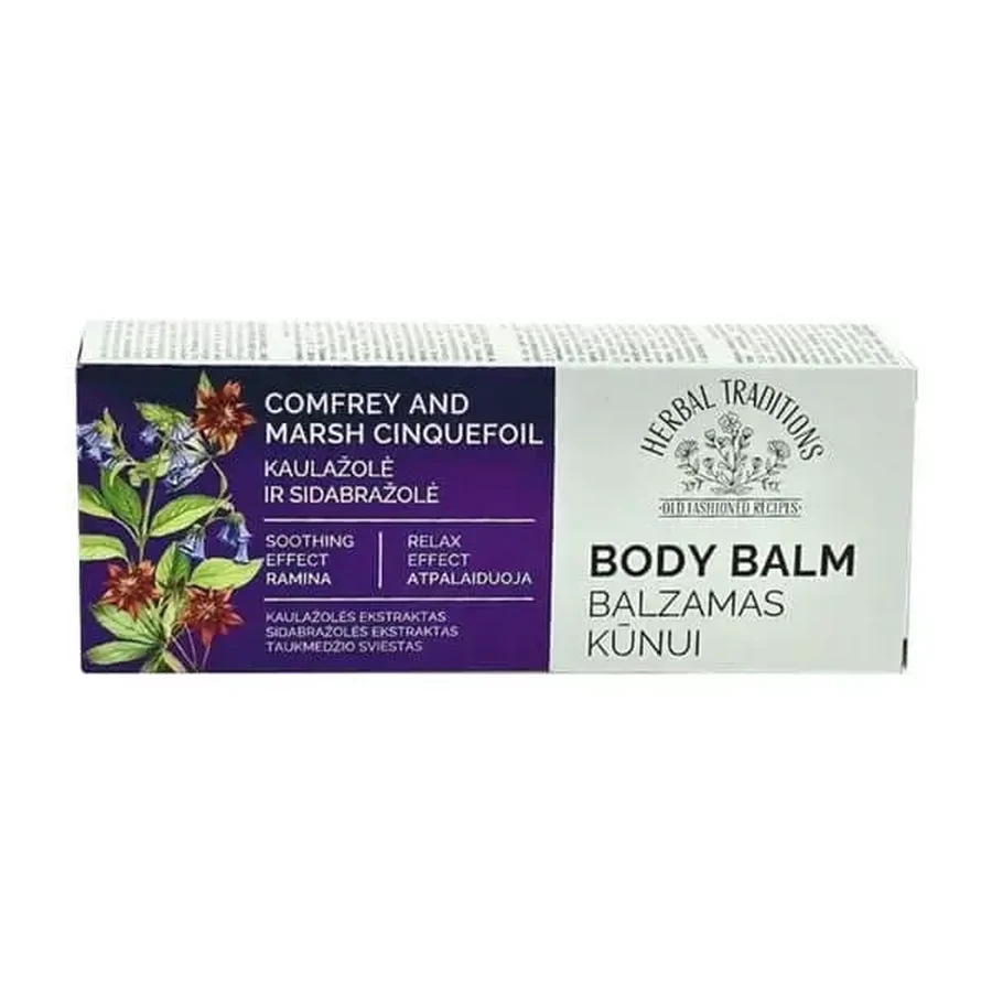 Herbal Traditions Body Balm, бальзам для тіла з живокостом і пальчатим лопухом, 75 мл: ціни та характеристики