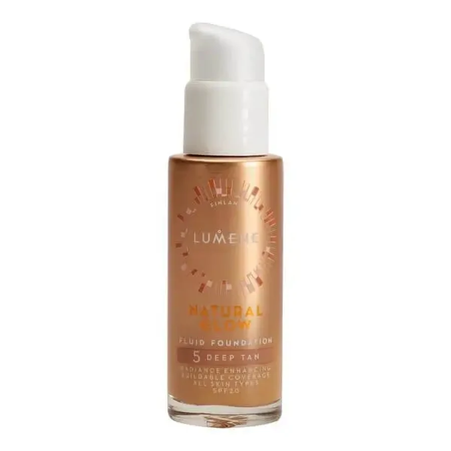 Lumene Natural Glow, тональний крем із ефектом сяйва SPF 20, відтінок 5 Deep Tan, 30 мл: ціни та характеристики