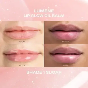 Lumene Lip Glow Oil Balm, доглядовий блиск для губ з олією, 1 Sugar, 10 мл