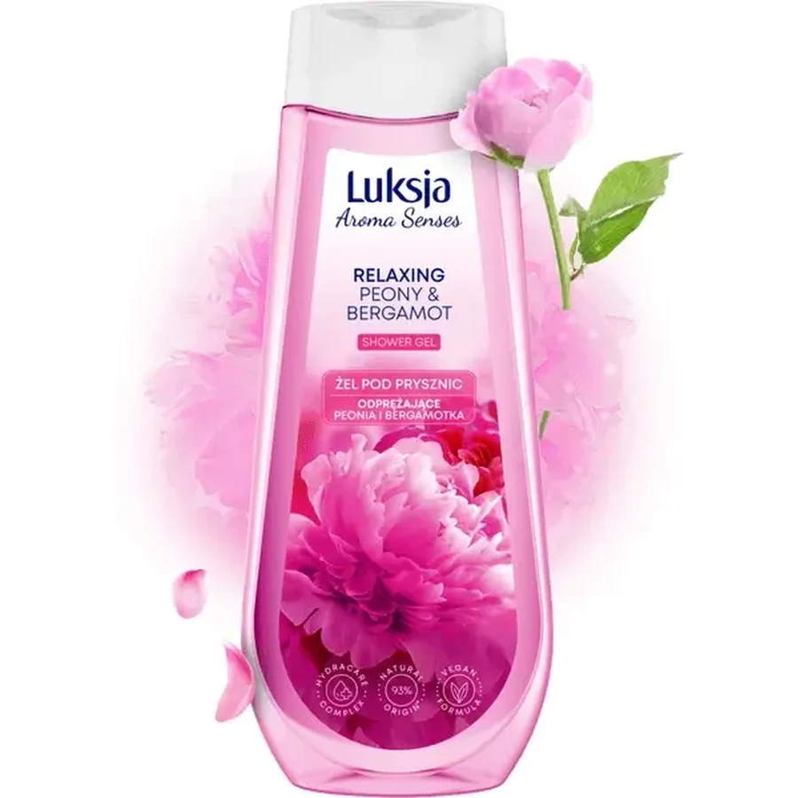 Luksja Aroma Senses, гель для душу «Розслаблююча півонія та бергамот», 500 мл: ціни та характеристики
