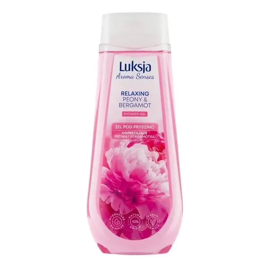 Luksja Aroma Senses, гель для душу «Розслаблююча півонія та бергамот», 500 мл: ціни та характеристики