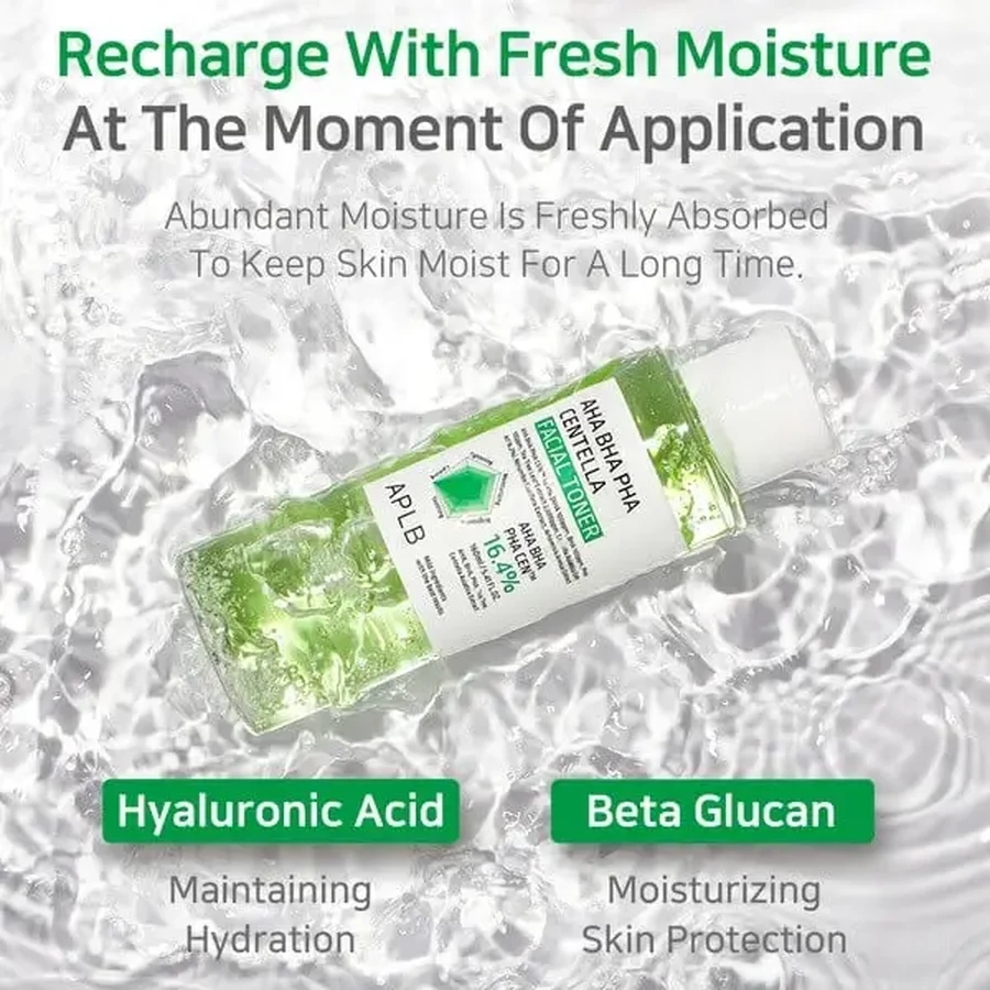 APLB AHA BHA PHA Centella Facial Toner, очищающий тоник для лица с кислотами и центеллой, 160 мл: цены и характеристики