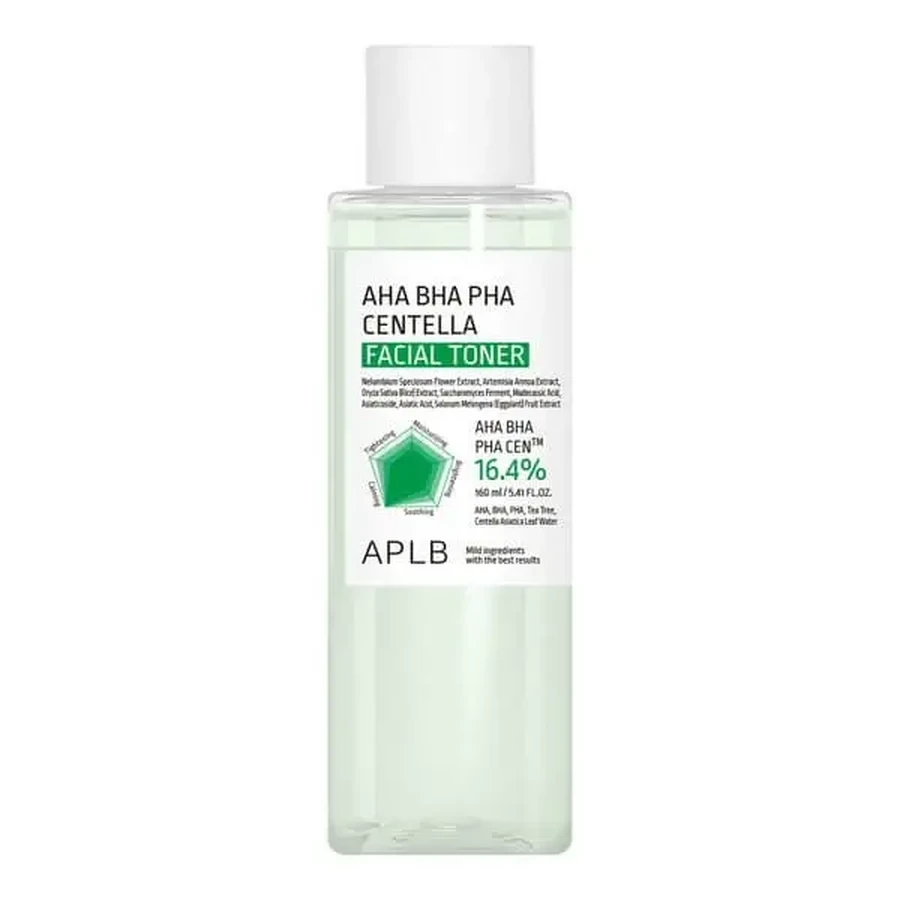 APLB AHA BHA PHA Centella Facial Toner, очищающий тоник для лица с кислотами и центеллой, 160 мл: цены и характеристики