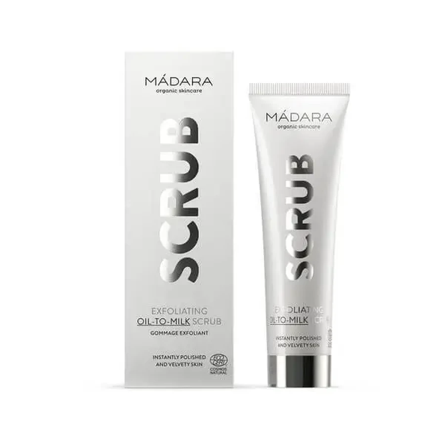 Madara Cleansing, Exfoliating Oil-to-Milk Scrub, скраб для лица, 60 мл: цены и характеристики