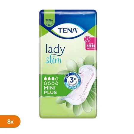 Набор из 8 упаковок TENA Lady Slim Mini Plus, специальные прокладки, 16 шт.: цены и характеристики
