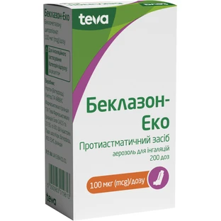Беклазон-Еко легке дихання аер. д/інг. 100 мкг/доза балончик 200 доз