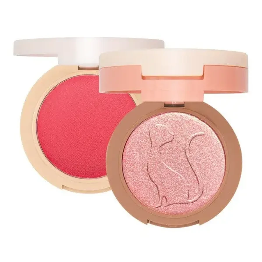 J.Cat Beauty 2 в 1 Piece of Cake Blush + Highlighter, румяна и хайлайтер 2 в 1, оттенок 102 Cherry Sweet, 12,1 г: цены и характеристики
