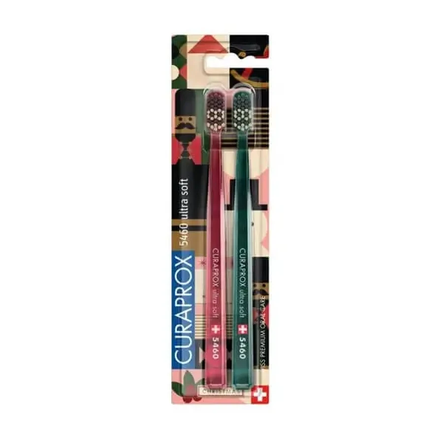Curaprox CS 5460 Christmas 2023, зубные щетки, ультрамягкие, 2 шт.: цены и характеристики