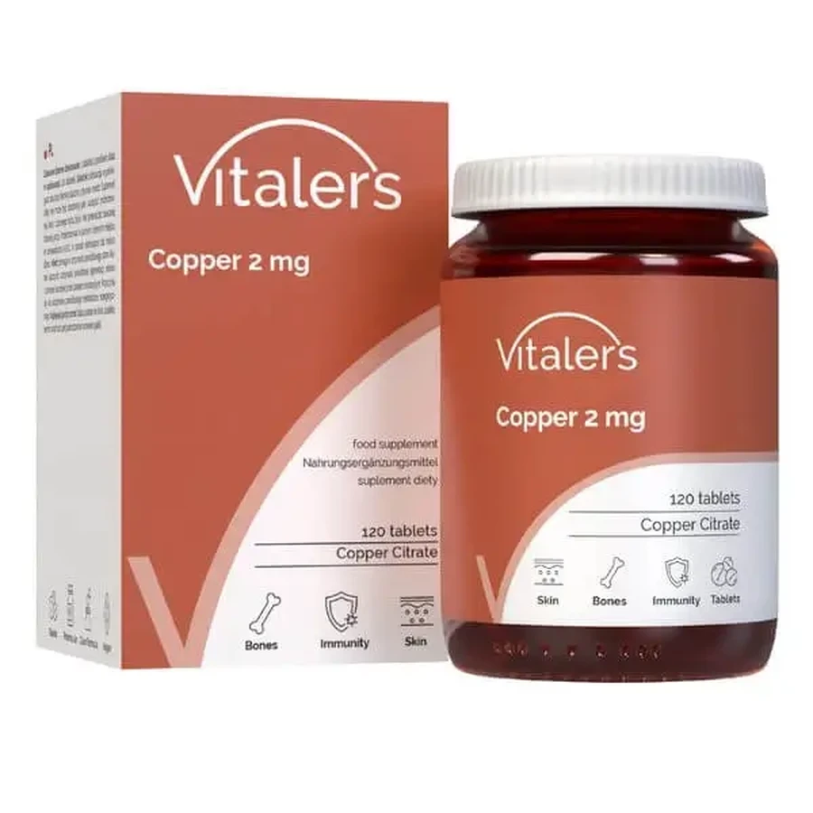 Vitalers Copper 2 мг, таблетки, 120 шт.: цены и характеристики