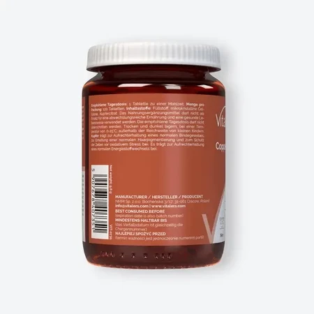 Vitalers Copper 2 мг, таблетки, 120 шт.: цены и характеристики
