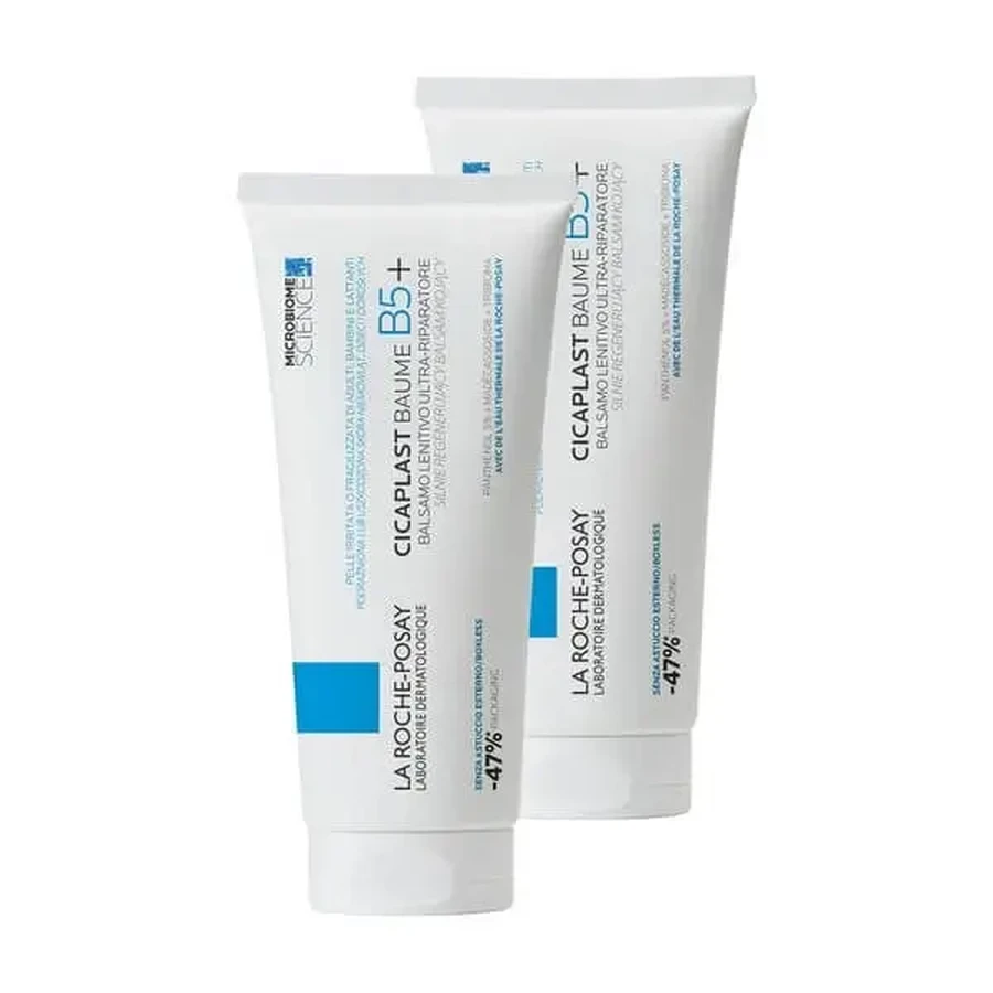 Набор из 2 штук La Roche-Posay Cicaplast Baume B5+, успокаивающий бальзам для лица и тела, 100 мл: цены и характеристики
