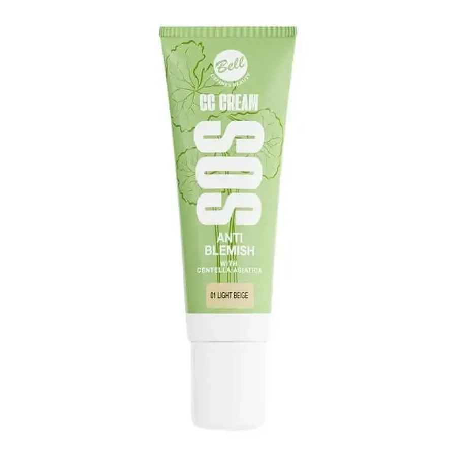 Bell SOS CC Cream, CC-крем, 01 Light Beige, 20 г: цены и характеристики