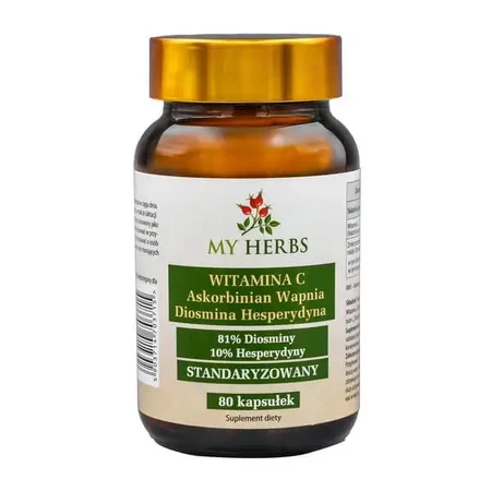 My Herbs Вітамін С (аскорбінат кальцію), діосмін, гесперидин, капсули, 80 шт.: ціни та характеристики