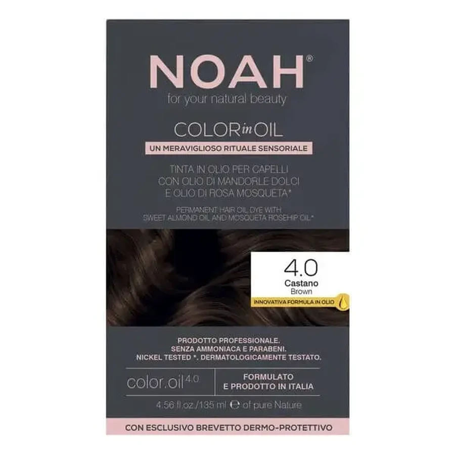 NOAH Color in Oil, краска для волос, 4.0 Brown, 135 мл: цены и характеристики