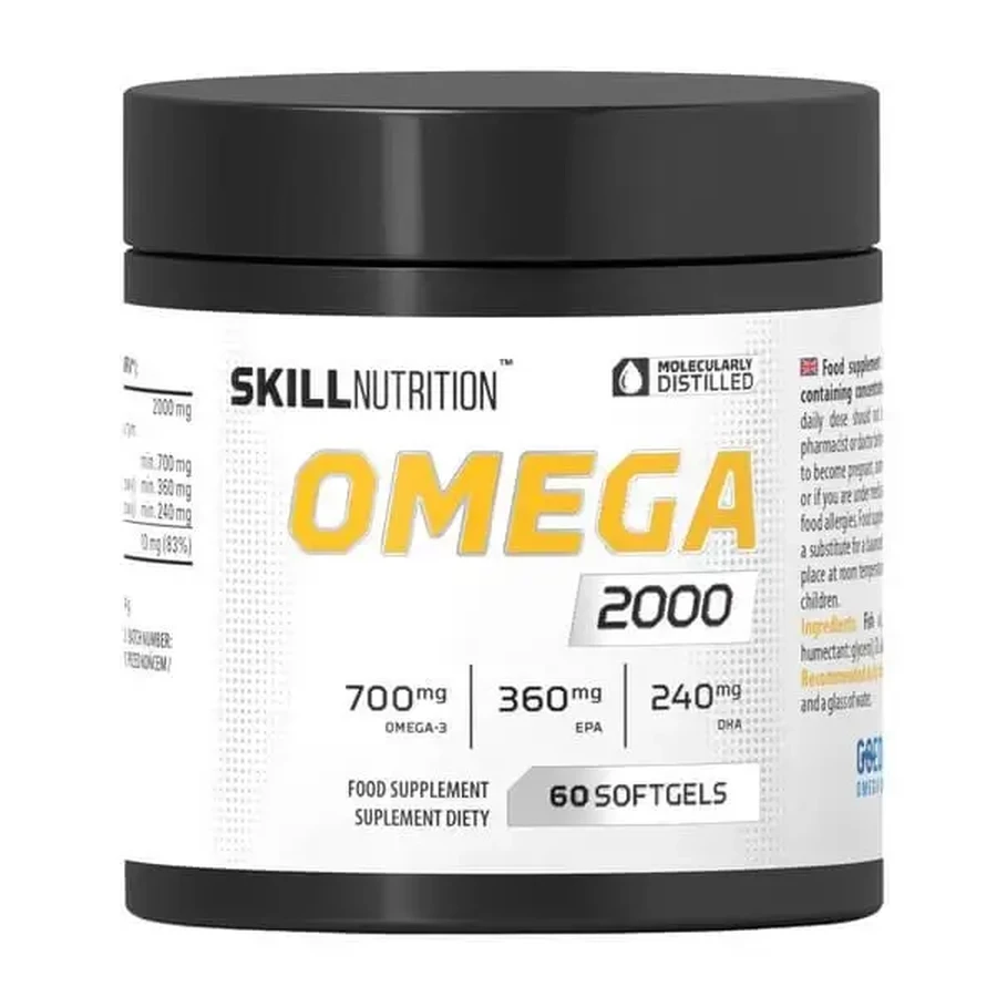 Skill Nutrition Omega 2000, капсулы, 60 шт.: цены и характеристики