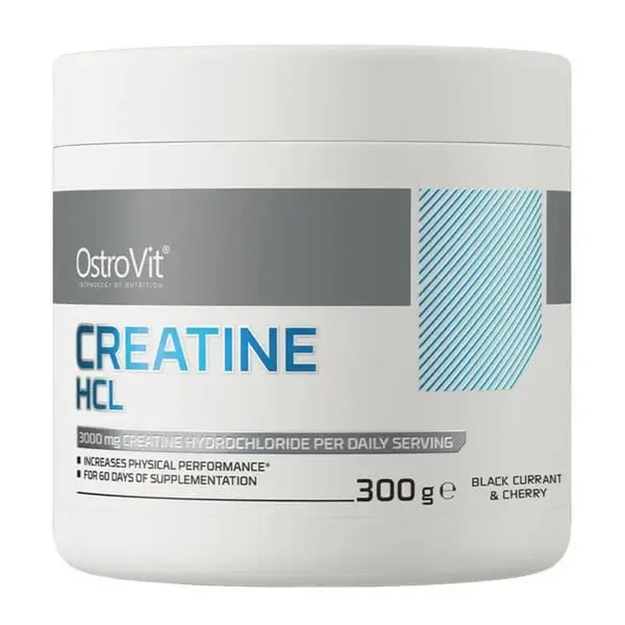 OstroVit Creatine HCL, порошок, вкус черной смородины с вишней, 300 г: цены и характеристики