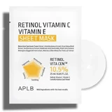 APLB Retinol Vitamin C Vitamin E Sheet Mask, маска-серветка для обличчя з ретинолом та вітамінами С і Е, 25 мл